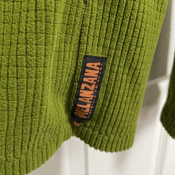 Melanzana Green Micro grid Hoodie - Picture 4 of 5